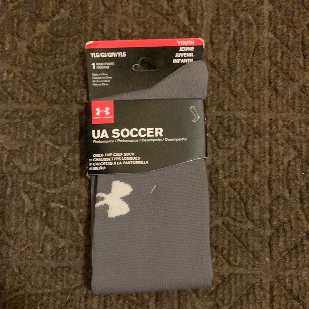 Under Armour Gray Soccer Socks